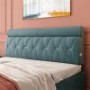 King Size Bed Rest Headboard Cushion Upholstered Reading Pillow Lumbar Pad with Removable Cover for Daybed Bed Bunk Bed for Watching TV, Reading, Relaxing,Blue,78.7"/200cm(King) view 2