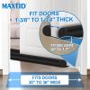 MAXTID Large Door Draft Stopper for Bottom of Doors 36 Under Door Sweep Noise Blocker Black Gap Stoppers Adjustable Doors Seal Sweep Guard Draft, Window Breeze Stoppers, Home Essentials Gadgets view 3