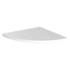 1pc Triangle Fan Shelf Laundry Room Shelving Warehouse Shelf Fan Shaped Stack Pantry Shelving Corner Shelf Unit Wire Shelving Over Toilet Storage Wall-Mounted Stand Cube Organizer view 1