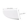 1pc Triangle Fan Shelf Laundry Room Shelving Warehouse Shelf Fan Shaped Stack Pantry Shelving Corner Shelf Unit Wire Shelving Over Toilet Storage Wall-Mounted Stand Cube Organizer view 2