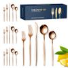 TWEE 30 Piece Silverware Set for 6, Premium Flatware Cutlery Set Stainless Steel Cutlery Set Kitchen Utensils for Home Hotel Restaurant Wedding Gift, Mirror Polished view 1