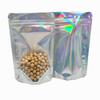 FERENLI 50 Pieces Resealable Zipper Lock Mylar Bags Clear Front Stand Up Aluminum Foil Sealable Bags for Food Long Term Storage Airtight Mylar Bags 6.3x9.4 inch view 1