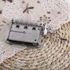 30 Note DIY Music Box Kit, Hand Crank Movement, Paper Strip Puncher, 3 Blank Tapes view 2