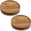 10" Acacia Wood Lazy Susan Organizer Kitchen Turntable for Cabinet Pantry Table Organization,2 Pack view 1