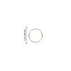 5pcs Metal Ring Iron Circle Round DIY Hoop For Flower Wreath Garland Home Birthday Party Wedding Decoration Baby Shower Catcher Dream (Size : 10cm metal hoop) view 2