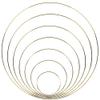5pcs Metal Ring Iron Circle Round DIY Hoop For Flower Wreath Garland Home Birthday Party Wedding Decoration Baby Shower Catcher Dream (Size : 40cm metal hoop) view 1