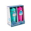 ThermoFlask Kids 16 oz Insulated Water Bottles with Straw Lid BPA-Free Stainless Steel Leakproof & Spill-Proof Design Easy Clean Wide Mouth 2-Pack for School, Sports, Playdates, Aquamarine/Storm Pink view 2