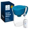 Brita Large Water Filter Pitcher for Tap and Drinking Water with SmartLight Change Indicator, Includes 1 Standard Filter, BPA-Free, Lasts 2 Months, 10-Cup Capacity, Teal view 1