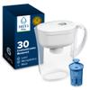 Brita Water Pitcher, Everyday Elite Filter, Removes 99% of Lead, Includes 1 Filter, 10-Cup Capacity, White view 1
