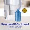 Brita Water Pitcher, Everyday Elite Filter, Removes 99% of Lead, Includes 1 Filter, 10-Cup Capacity, White view 2