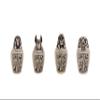 Set 4 Egyptian Art Canopic jars Sons of Horus, limestone made in Egypt view 1