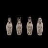 Set 4 Egyptian Art Canopic jars Sons of Horus, limestone made in Egypt view 2