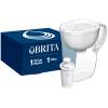 Brita Large Water Filter Pitcher for Tap and Drinking Water with SmartLight Change Indicator, Includes 1 Standard Filter, BPA-Free, Lasts 2 Months, 10-Cup Capacity, Bright White view 1