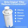 Brita Large Water Filter Pitcher for Tap and Drinking Water with SmartLight Change Indicator, Includes 1 Standard Filter, BPA-Free, Lasts 2 Months, 10-Cup Capacity, Bright White view 2