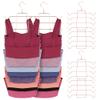 ZEDODIER 4 Pack Tank Top Hanger Space Saving, Bra Hangers for Closet Organizer, Hanging Bra Organizer Tank Tops Holder with 32 Hooks, Closet Organizers and Storage Small Space Solutions, Rose Gold view 1