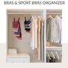 ZEDODIER 4 Pack Tank Top Hanger Space Saving, Bra Hangers for Closet Organizer, Hanging Bra Organizer Tank Tops Holder with 32 Hooks, Closet Organizers and Storage Small Space Solutions, Rose Gold view 3