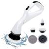 XQSSB 4 in 1 Electric Rotary Scrubber Multifunctional Household Cordless Electric Cleaning Brush Toilet Brush Electric Brush car Brush Bathroom Kitchen Cleaner view 1
