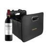 AMZCOOL Foldable 12 Bottle Wine Tote Bag Carrier for Liquor Drinks Grocery Shopping Heavy Duty Durable view 1