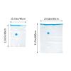 1set Vacuum Storage Bags Hand Pump Thickened Compression Bags for Clothes Bedding Travel Reusable Jumbo Each Organize Save Space Random Color view 2