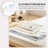 1set Vacuum Storage Bags Hand Pump Thickened Compression Bags for Clothes Bedding Travel Reusable Jumbo Each Organize Save Space Random Color view 3