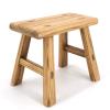 ANQILEE Handmade Solid Wood Stool Milking10 Height Wooden Step Stool Simple Wooden Viking (12" Long 6" Wide) view 1