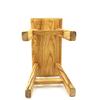 ANQILEE Handmade Solid Wood Stool Milking10 Height Wooden Step Stool Simple Wooden Viking (12" Long 6" Wide) view 4