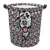 MALIHONG Mash Face Laundry Basket with Irish Wolfhound Dog Head Laundry Bag Collapsible Large Dirty Clothes Hamper Storage for Bedroom College Dorms view 1