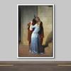 wall26 The Kiss (Il Bacio) by Francesco Hayez - Framed Canvas Print Wall Art Famous Painting Reproduction - 16"x24" White view 3