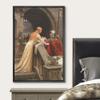 wall26 Framed Framed Canvas Print Wall Art God Speed by Edmund Leighton Nature Wilderness Illustrations Fine Art Traditional Scenic Colorful Rustic for Living Room, Bedroom, Office - 16"x24" Black view 3
