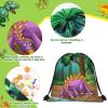 Weewooday 20 Pcs Dinosaur Drawstring Party Favor Bags Gift Goodie Treat Bag view 4