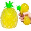 Pineapple Squishy Stress Balls (1 Pack) Stretchy Fruit Stress Relief Squishy Ball for Adults, Vase Filler, Home Decoration, Ideal for Relax, Focus, Christmas Decoration, Easter Basket Stuffers view 1