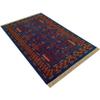 Amma Carpets Handmade Knotted Wool Rug Blue Antique 4x6 ft Luxury and Traditional Tribal view 3