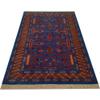 Amma Carpets Handmade Knotted Wool Rug Blue Antique 4x6 ft Luxury and Traditional Tribal view 4