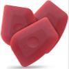 Azureblue Pan Scraper Dish Scraper Food Scraper Tool Plastic Pot Scraper Kitchen Scraper Grease Scraper Cast Iron Skillet Pan Scraper Tool for Cleaning (3 Pcs, Red) view 1