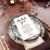 50 Wedding Reception Thank You Cards - Place Setting Cards for Wedding, Rehearsal Dinner Table Sign for Your Table Centerpiece, Decorations, 4 x 6 Inch view 2