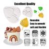 Boho Fondant Molds Silicone, Fan Leaf Molds 3d Fan Palm Leaf Shape Candy Chocolate Molds For Cupcake Topper, Boho Cake Decoration, Polymer Clay Crafts Resin Mold view 2