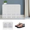 Fetcoi Shoe Boxes, Stackable Pack of Shoe Boxes, White Foldable Storage Box with Lid for Women/Men, Set of 20, 32.6x24x14cm view 3