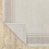 HomeRoots Polypropylene 7x9 Ivory and Gray Bordered Indoor Outdoor Area Rug view 4