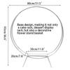 36.6"Round Wedding Cake Stand Cupcake Display Flower Stand Decor Arch Backdrop for Table Decoration, Archway Cake Stand Flower Balloon Frame Party Wedding Center Big Cake Birthday Photo Booth view 4