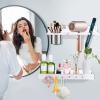 ANHIEN Hair Tool Organizer,Wall Mounted Hair Dryer and Styling tool Holder,Blow Dryer Holder,Organizer for Hot Tools, Curling Iron,Hair Straightener(White) view 2
