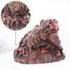 Addune Feng Shui Money Frog Three Legged Wealth Frog Figurines Money Toad Statue Chinese Coins Car Dashboard Decor Attract Wealth Gifts view 4