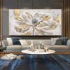 Big Size Oil Painting Flower Abstract Decor Picture Art on Canvas Modern House Decoration Art Stretched and Framed 70x143cm(27.56x56.3in) With Frame view 2