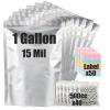 30pcs 1 Gallon Mylar Bags for Food Storage (15 Mil Extra Thick 7.5 Mil Each Side) with Oxygen Absorbers 500CC (40pcs), 10"x14" Heat Sealable Zipper Mylar Bags for Long Term Food Storage view 1