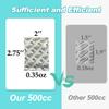 30pcs 1 Gallon Mylar Bags for Food Storage (15 Mil Extra Thick 7.5 Mil Each Side) with Oxygen Absorbers 500CC (40pcs), 10"x14" Heat Sealable Zipper Mylar Bags for Long Term Food Storage view 4