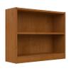 Bush Home Universal Small 2 Shelf Bookcase in Natural Cherry, Low Storage and Display Bookshelf for Home Office or Living Room Organization view 1