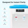 SNKOURIN Water Cooler Dispenser,Top Loading Water Cooler Dispenser for 3 to 5 Gallon,3 Temperature Settings,Countertop Water Dispenser for Home Kitchen Offices Dorm view 2