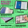 4-Pocket K-pop Photocard Holder Book with 30Pcs Inner Pages 6 Ring A5 Photocard Binder Card Collect Book Hold Up to 240 Cards (Black) view 2