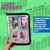 4-Pocket K-pop Photocard Holder Book with 30Pcs Inner Pages 6 Ring A5 Photocard Binder Card Collect Book Hold Up to 240 Cards (Black) view 4