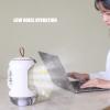 Small Humidifier Fan with 3 Gear Adjustment, Mini a ir Conditioner, USB Charging Night Light Water Cooling Fan with 5 Blades, for Travel Home Office(White), Mini a ir Conditioner, Small Humidifier view 2