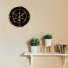 12 Inch Law Firm Wall Clock, Fair Law Court Clock Living Room Decor Justice Scale Wall Clock view 2